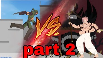 DOOM SLAYER VS RYOMEN SUKUNA part 2 | sticknodes animation 