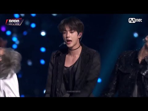[HD] BTS JIN @ 2018MAMA in JAPAN CUT (Intro + Fake Love Rock Ver. + Anpanman) / Moments / Speech