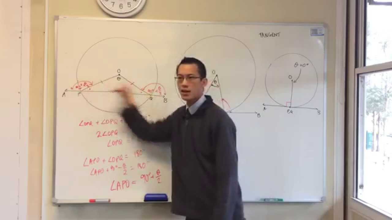 Tangent & Radius are Perpendicular (Demonstration Through Secants) maths is fun