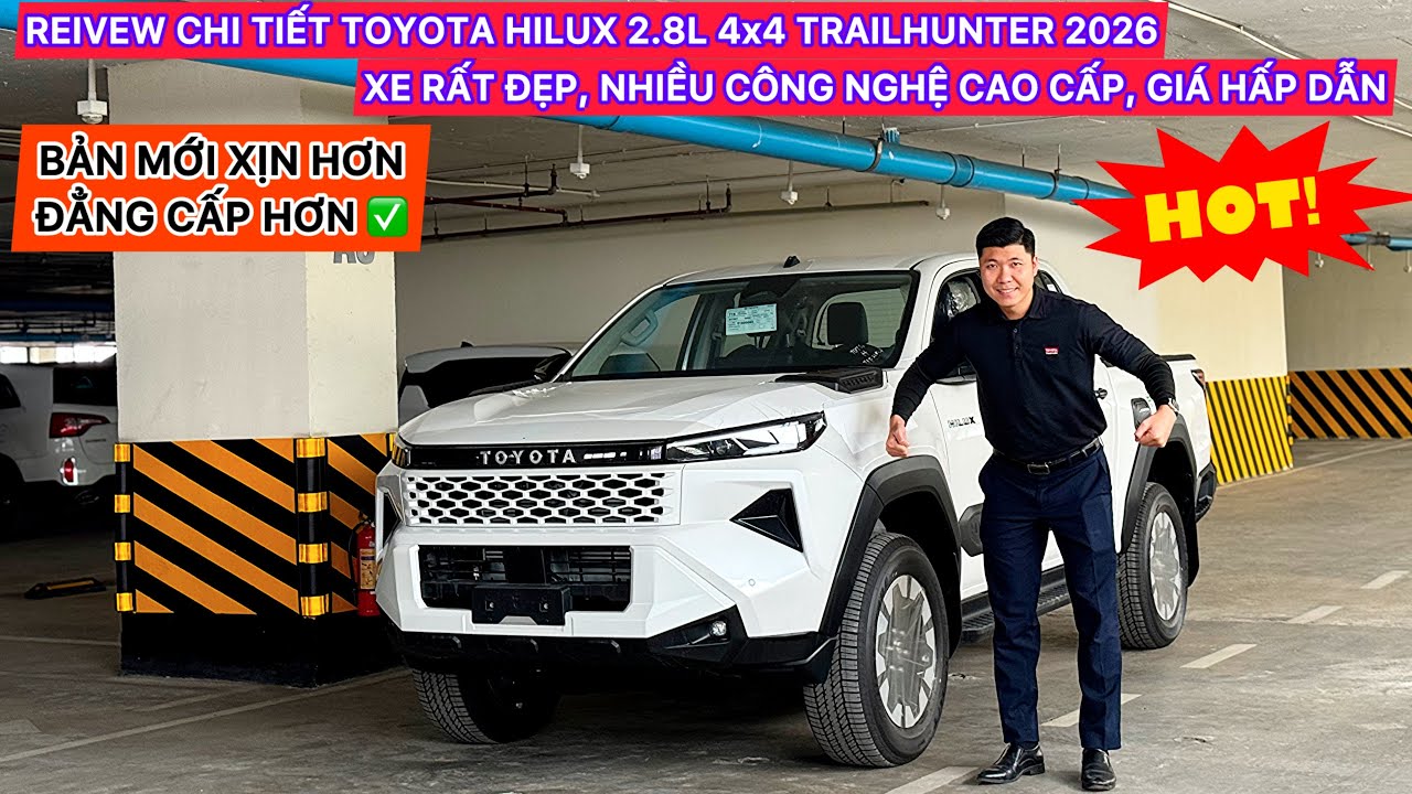 ✅REVIEW CHI TIẾT TOYOTA HILUX 2.8L 2026 4X4 TRAILHUNTER 903 TRIỆU, CỰC ĐẸP, NHIỀU CÔNG NGHỆ CAO CẤP✅