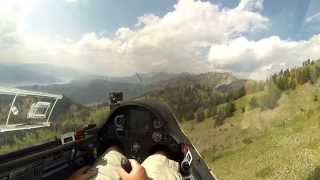 Glider Pilot Shooting Through Gaps in Salt River Mountains