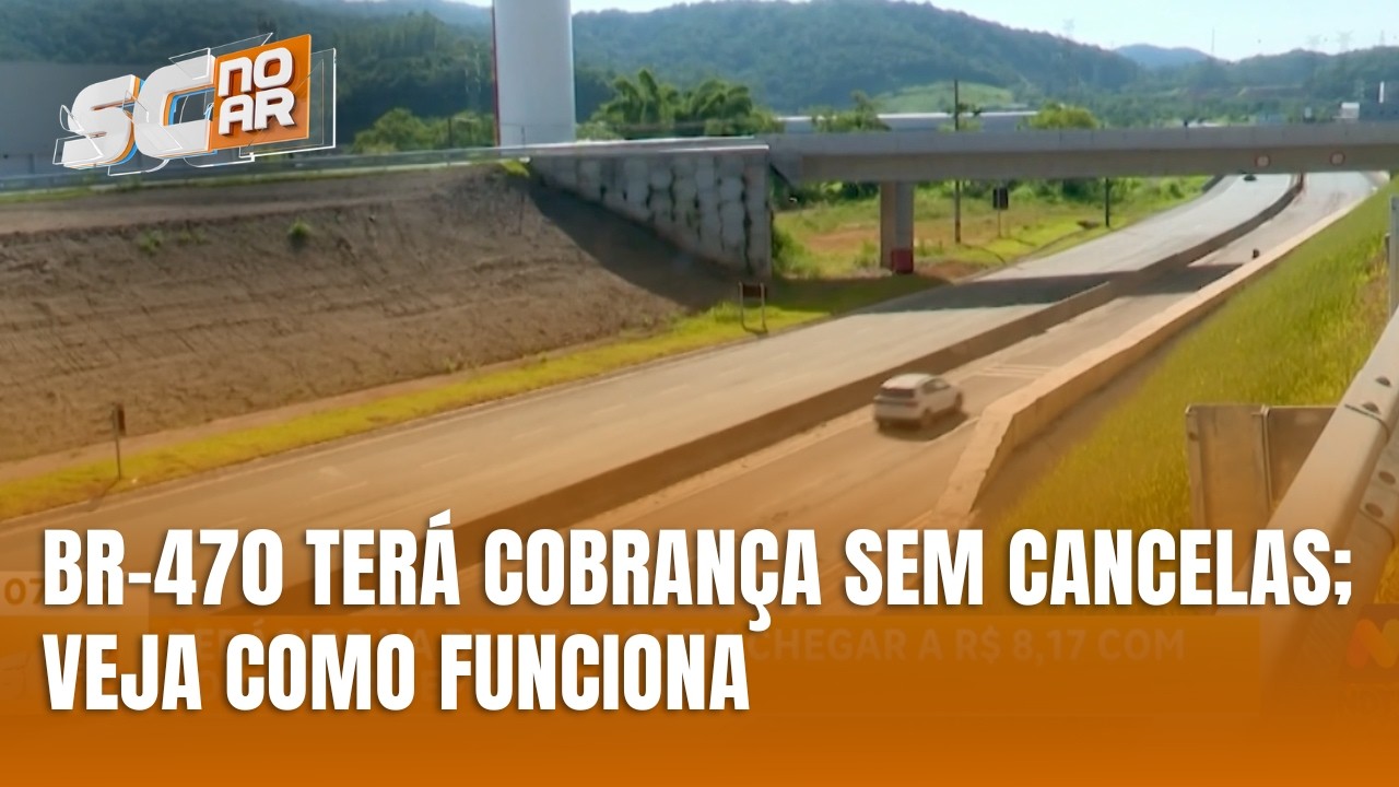 BR-470 terá pedágio sem cancelas com tarifa estimada de até R$ 8,17