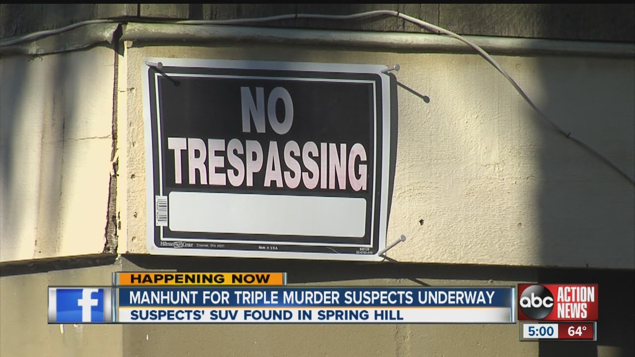 Manhunt for triple murder suspects underway - YouTube