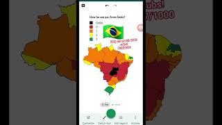How far are you from Goiás? #goiás #brazil #southamerica #map #maps #mapper #mapping #country #far