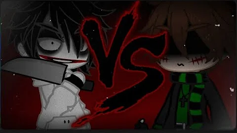 🔴Rap do Jeff The Killer VS. Homicidal Liu | Duelo de Lendas | - Gacha Plus +