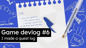 Game devlog #6 - I made a quest log - GDevelop