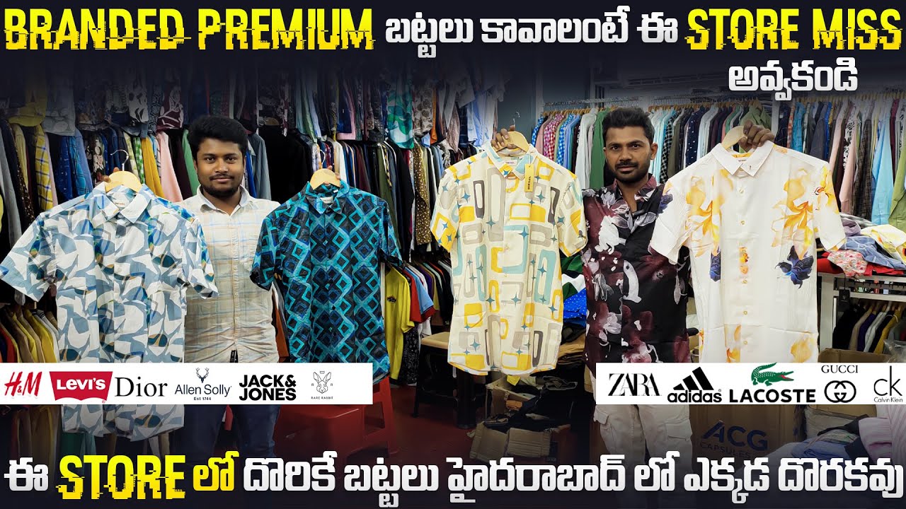 Unique Branded Collection in Hyderabad | Branded Men's Clothing in Hyderabad | Branded Shirts 