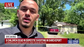Marvin Andrade on the scene at a house in connection with W. 79th St. mass shooting