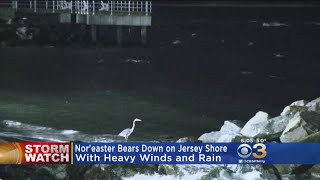 Nor'easter Bears Down On Jersey Shores With Heavy Winds, Rain