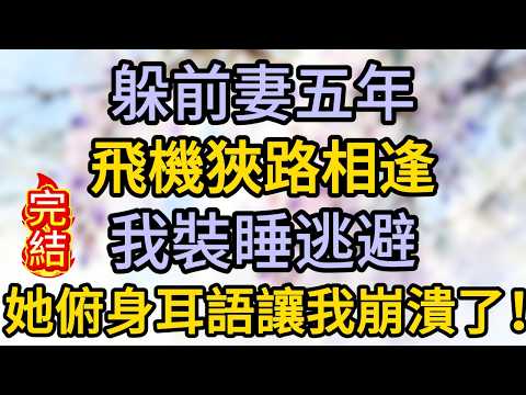 躲前妻五年，飛機狹路相逢，我裝睡逃避，她俯身耳語讓我崩潰了！