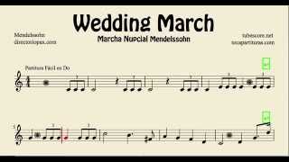 Mendelssohn Wedding March Easy Sheet Music Recorder Violin and Oboe - YouTube