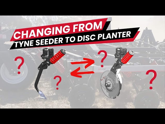 How to change from a tyne machine to a disc seeder | Farming