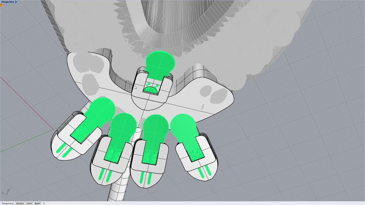 Anklepants face_teeth electronic mouth percussion instrument 3d model