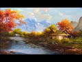 How i paint landscape just by 4 colors oil painting landscape step by step 73 by yasser fayad