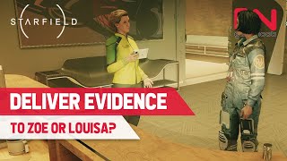 Deliver Evidence to Zoe Kaminski or Louisa Reyez in Starfield - Alternating Currents Choices Content