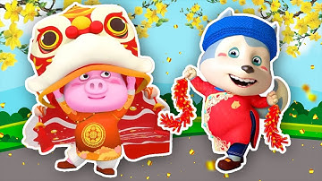 Nhạc Xuân Thiếu Nhi Sôi Động 2024 - Tết Là Tết REMIX | Ca Nhạc Hoạt Hình Thiếu Nhi Wolfoo Vui Nhộn