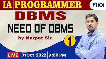 1) DBMS Online Classes | सूचना सहायक (IA) और Programmer Vacancy in Rajasthan 2022