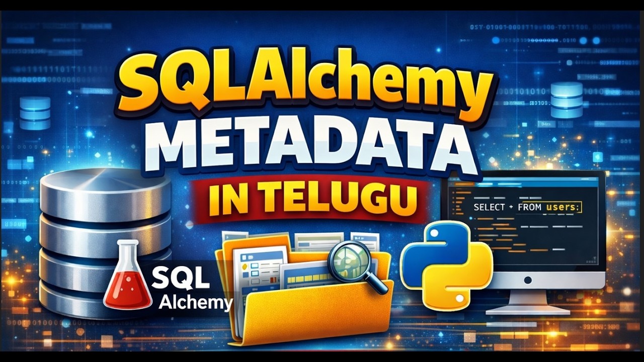 SQLAlchemy MetaData Step-by-Step in Telugu | Part 2