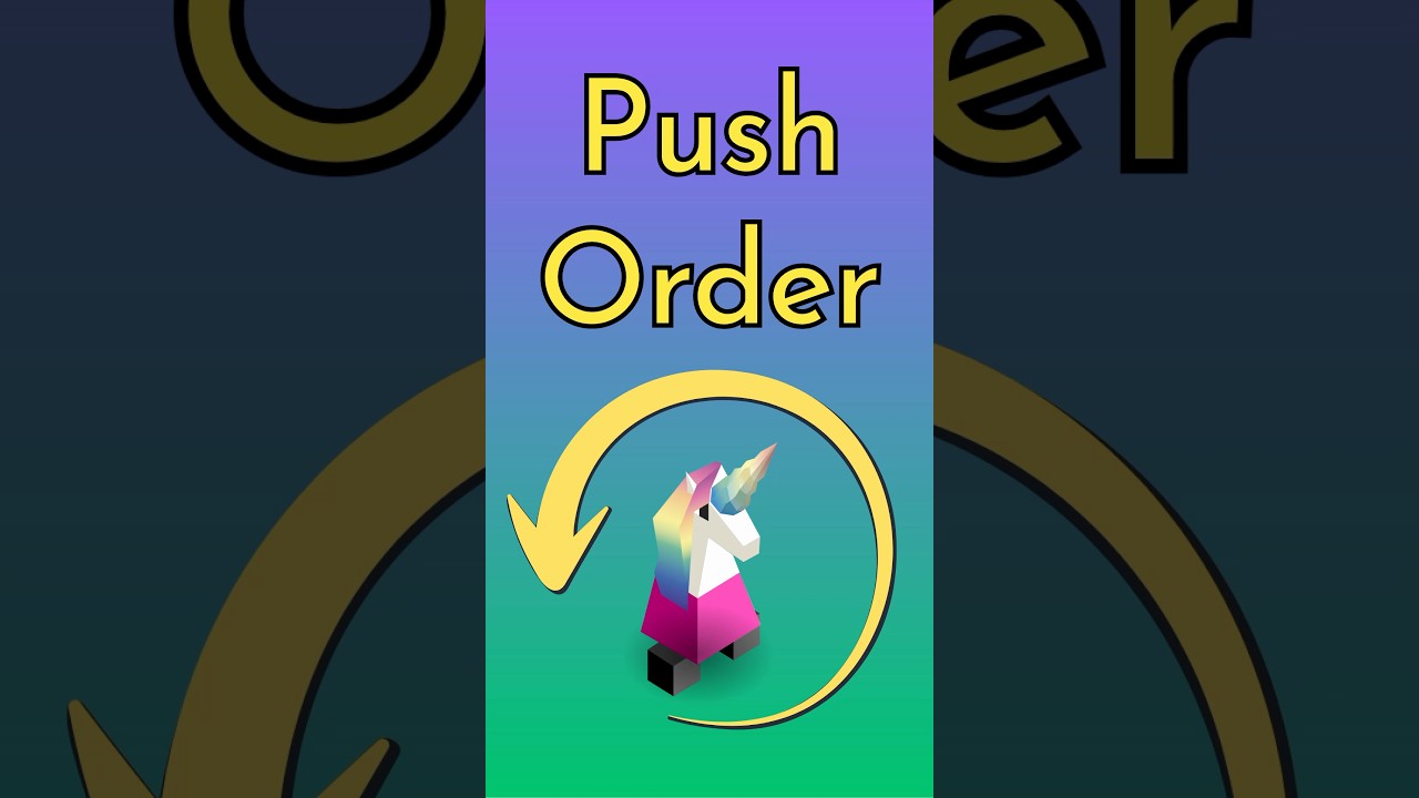 How does push order work in #polytopia?