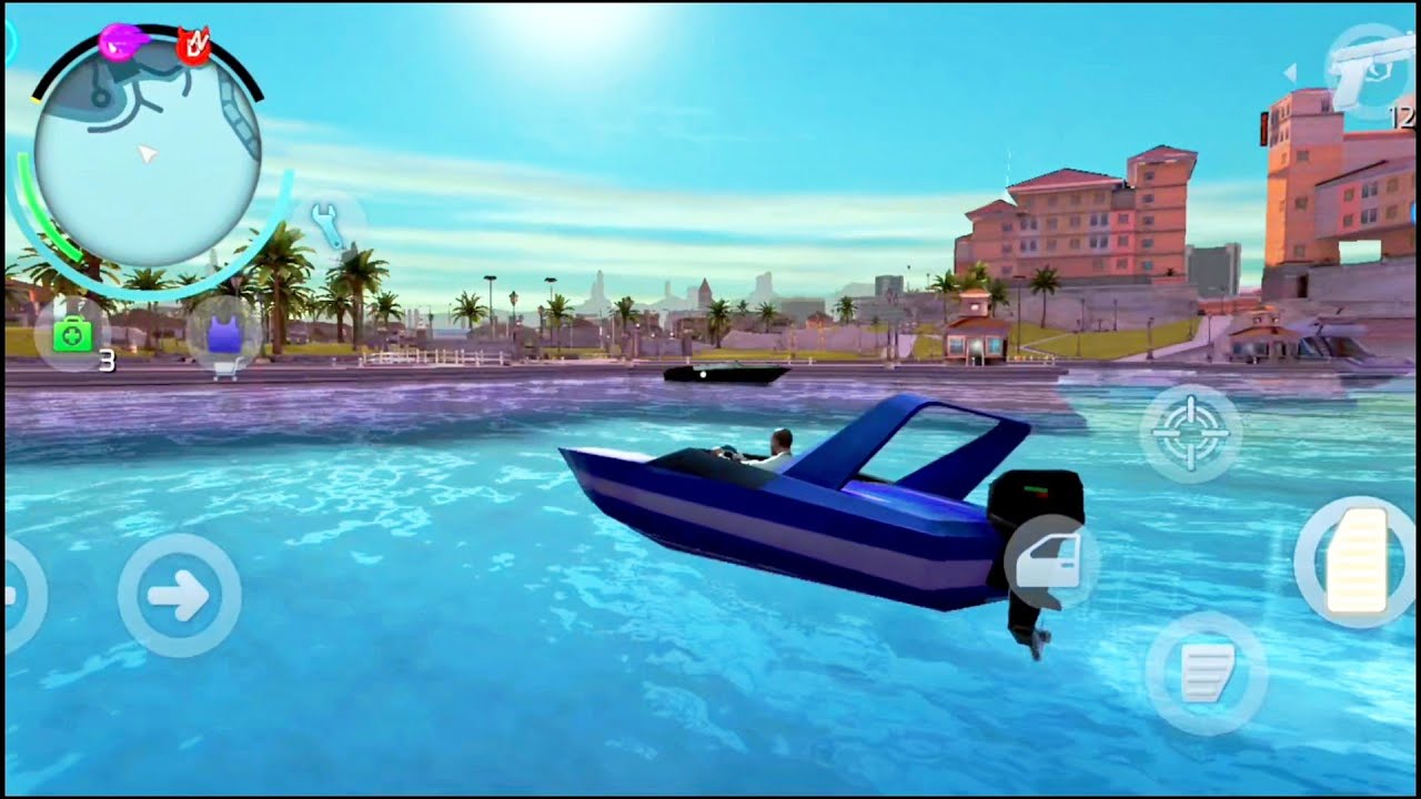 Sea ride level 1 Part 48 and other super boat stunt and action in river Gangstar Vegas new gameplay