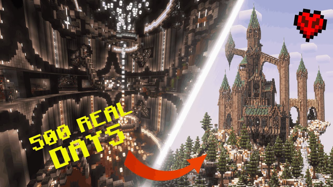 Finishing the ULTIMATE Minecraft Hardcore Base