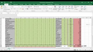 Least Cost Ration in Excel