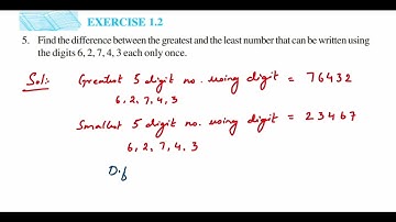 5q Ex 1.2 Knowing our numbers - maths.Find the difference between the greatest and the least..