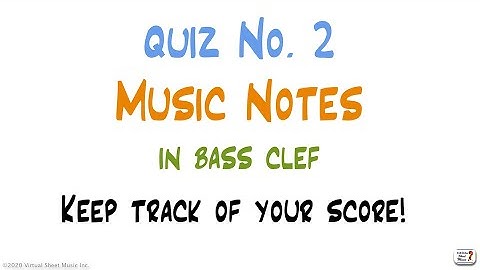 Quiz #2 - Notes on the Bass Clef - two octaves, notes flashcards