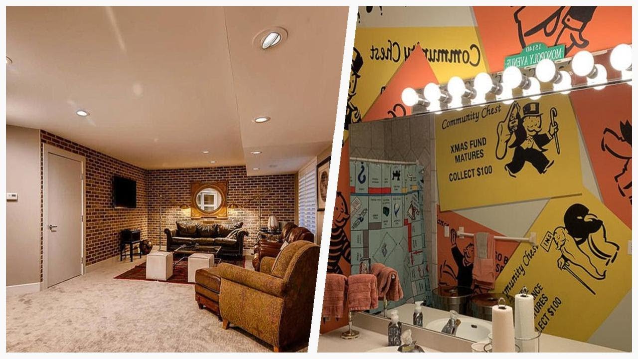 75 Huge Eclectic Basement Design Ideas You'll Love - YouTube