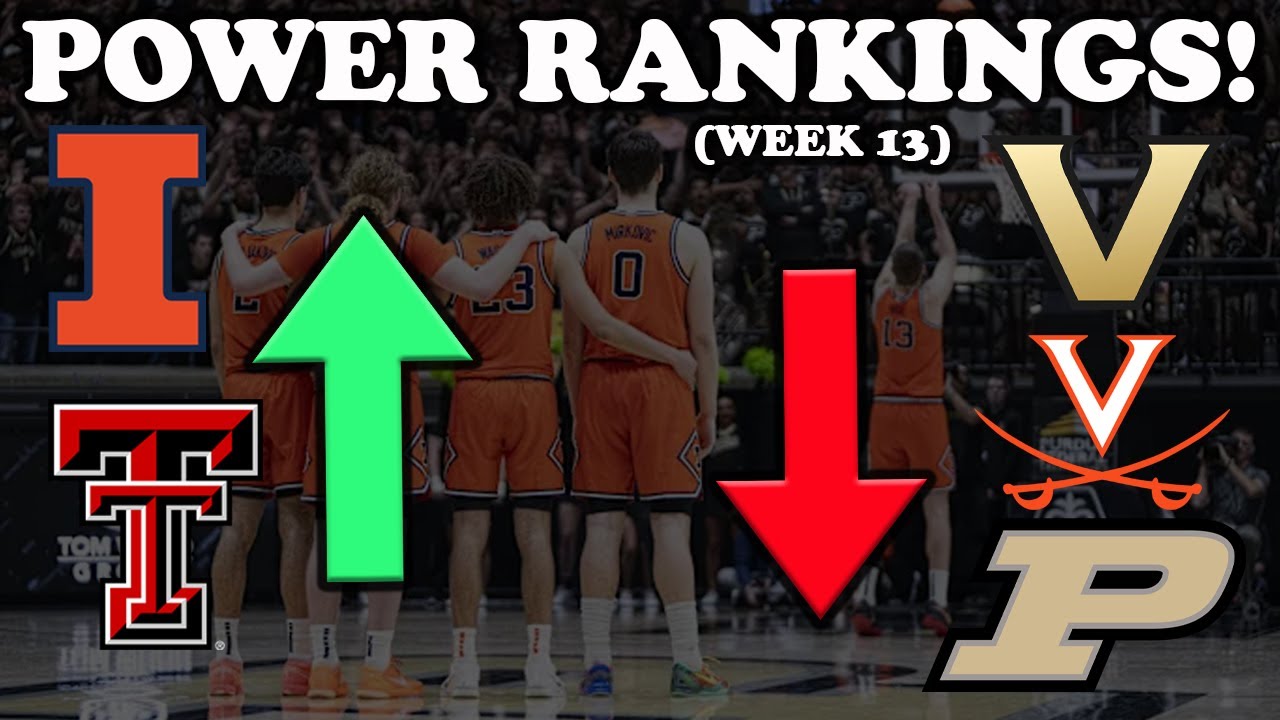College Basketball "Week 13" POWER RANKINGS!