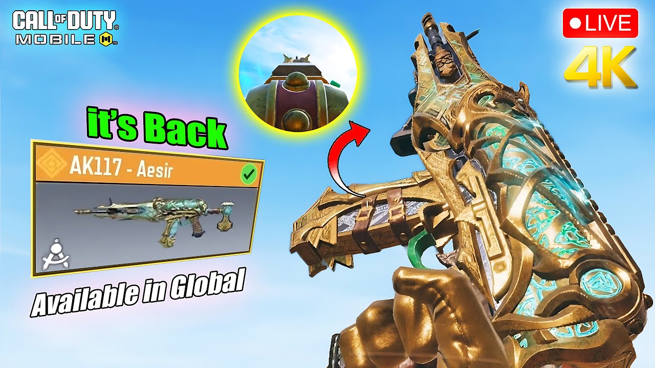 🔴4k CODM LIVE - Legendary AK 117 - Aesir Draw is Live  Worth it? in 2025 | Cod Mobile Vertical Live