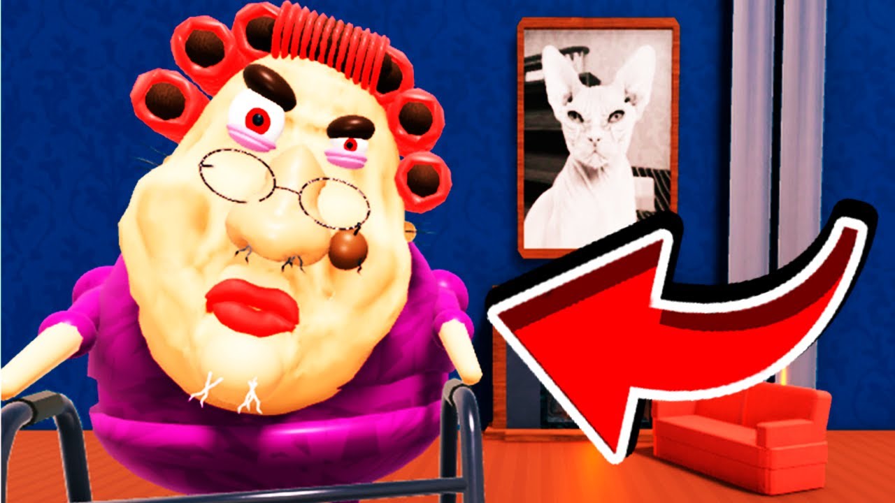 My Grandma ! Roblox Obby Cookie Swirl C | Escape Grandma Obby Roblox ...