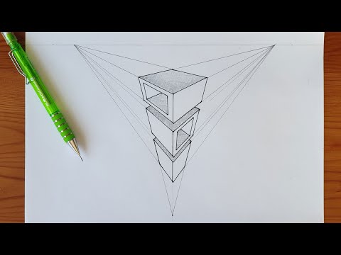 Üç Kaçış Noktalı Perspektif Nasıl Çizilir? | How to Draw 3 Point Perspective?