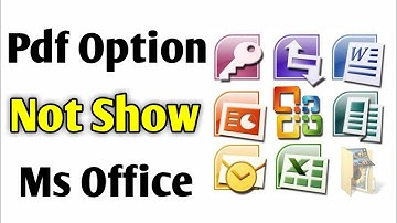 Pdf Option Not Showing Word 2007 | Ms Word Me Pdf Ka Option Kaise Laye