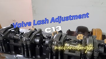 Caterpillar C13 rebuild Ep 5 Valve lash adjustment #mechanictongte #enginerebuilding