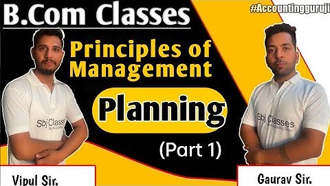 Planning - Complete Chapter ( Part 1) | Principles of Business Management Theory | Accounting guruji