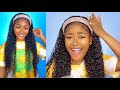 I Tried A 30 Inch Curly Headband Wig!🔥 No Work NEEDED! 🙌🏾| Supernova Hair | PETITE-SUE DIVINITII