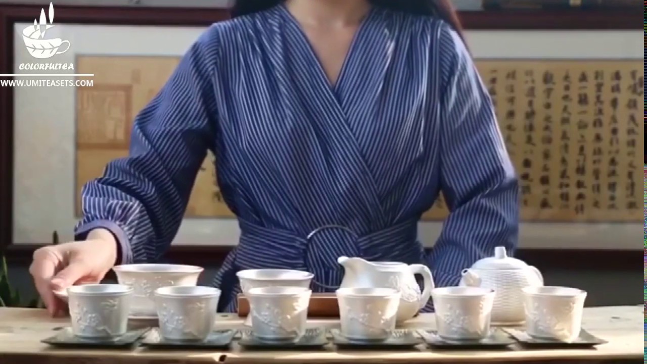 Bamboo Weaving Style Sterling Silver Tea Set