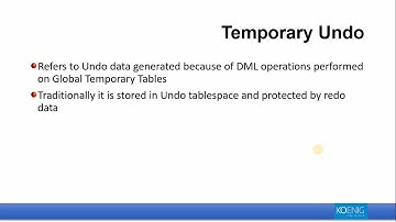 Generating Temporary Undo in Oracle 12c