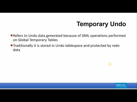 Generating Temporary Undo In Oracle 12c 