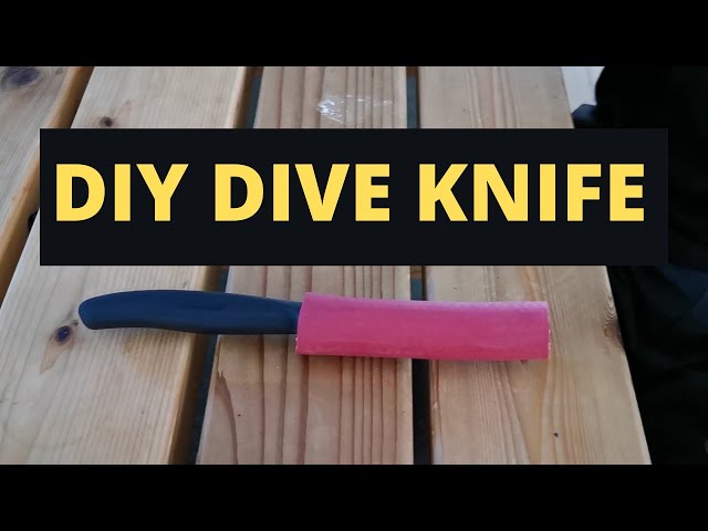 DIY DIVE KNIFE for SPEARFISHING FREEDIVING and SCUBA DIVING (Stop