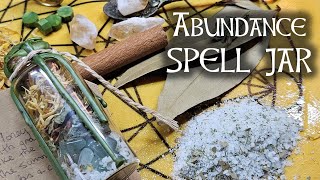 MONEY SPELL JAR, Abundance flows easily  to me, Witchcraft