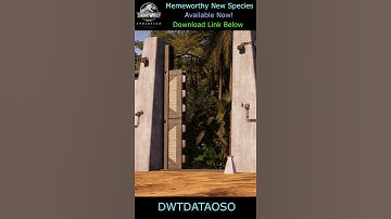 MEMEWORTHY New Species - DWTDATAOSO - Download Link Included - JWE Mods - #shorts