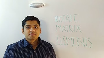 Rotate Elements in a Matrix - Interview Question
