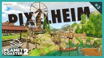 Planet Coaster 2 - Pixelheim 🇳🇴🪵  [#speedbuild ep. 3: lake] #PlanetCoaster2 #gaming