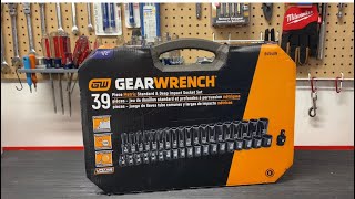 GEARWRENCH 18 Piece 1/2" Drive Deep Metric Impact Socket Set | 89096 Professional Grade