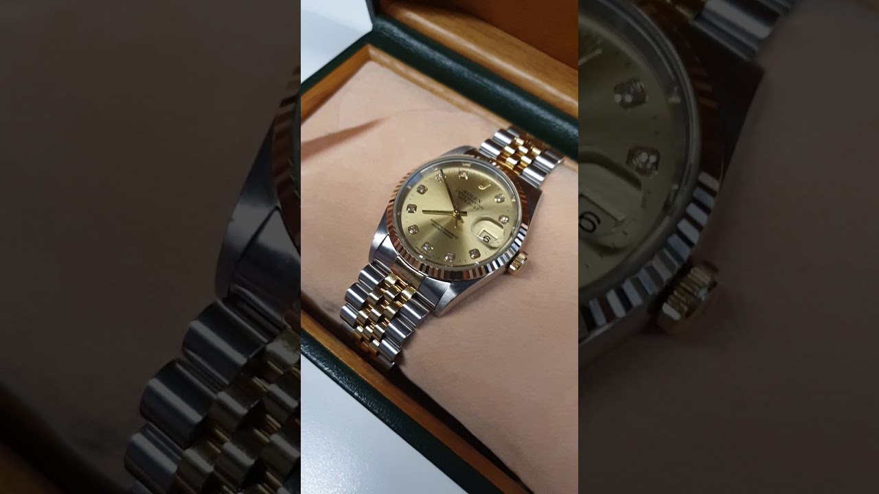 Rolex Datejust 16233 Champagne Diamond Dial for Sale