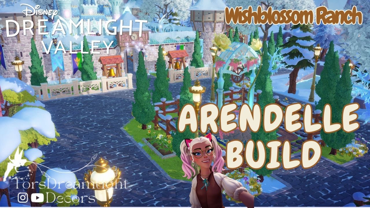 Disney Dreamlight Valley | ARENDELLE CASTLE BUILD | DELVER DALE SPEEDBUILD & WALKTHROUGH