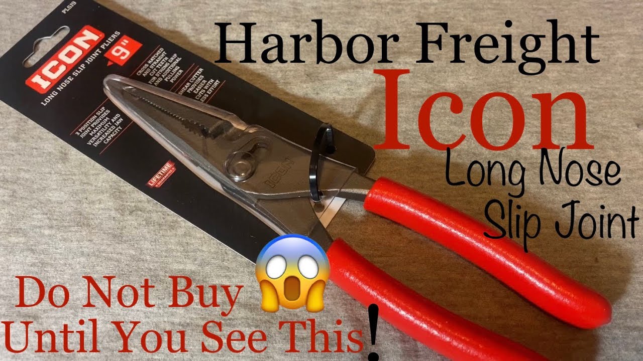 Длинногубцы Harbor Freight Icon с переставными шарнирами, 9 дюймов, артикул № 70612