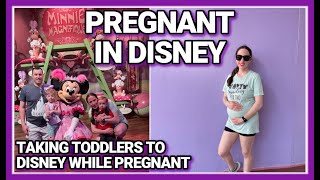 TAKING TODDLER TO DISNEY WHILE PREGNANT | Magic Kingdom Vlog | Pregnant in Disney World